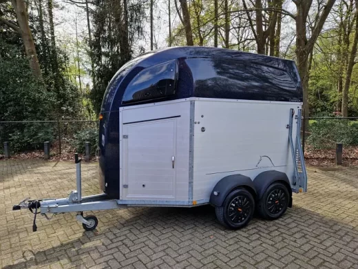 Bockmann Champion 2 paards aluminium trailer met zadelkamer en veulenrek