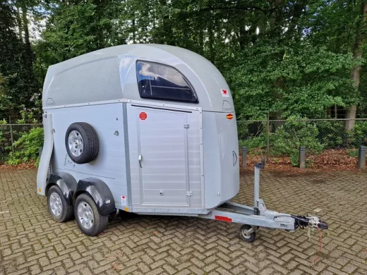 Bockmann Champion 2 paards aluminium trailer met zadelkamer